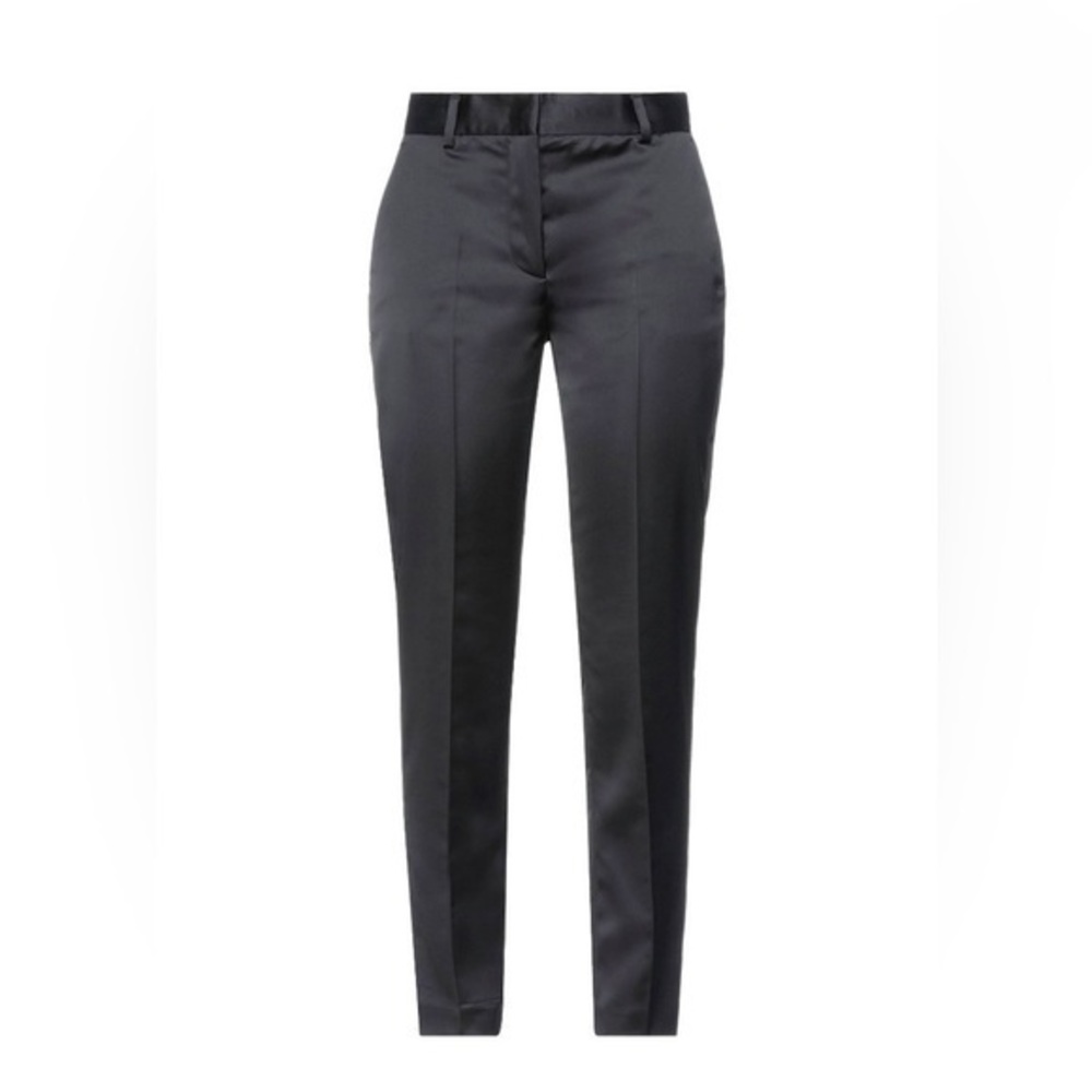 MANUEL RITZ BLACK SATIN MID RISE Casual pants Size: XS NWT Size: XS US 2
